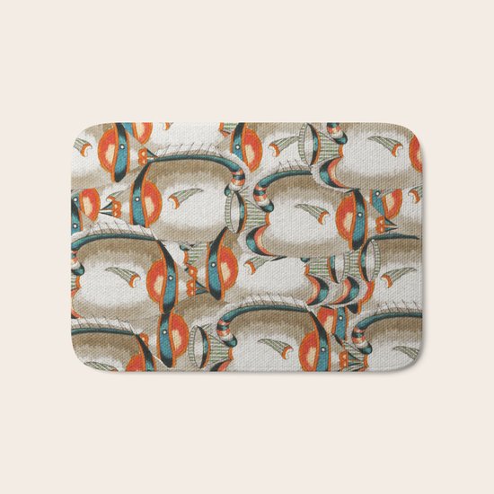 Crowd Fish 4 Bath Mat