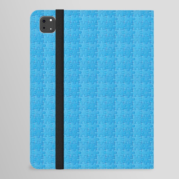 Blue Jigsaw Puzzle iPad Folio Case