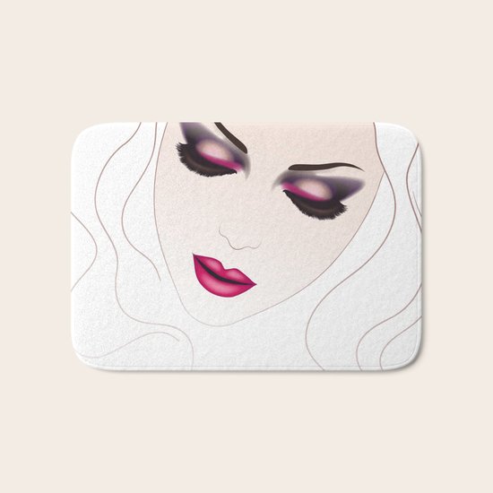 Sad girl Bath Mat