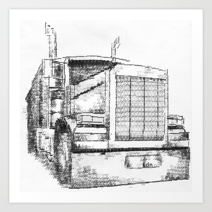 Typewritten Truck Art Print