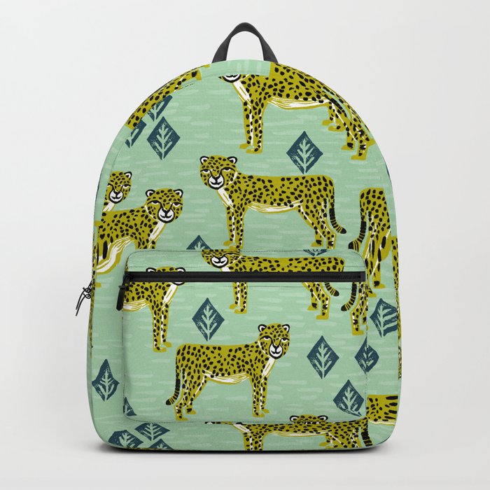 Cheetah safari nursery kids animal nature pattern print gifts Backpack