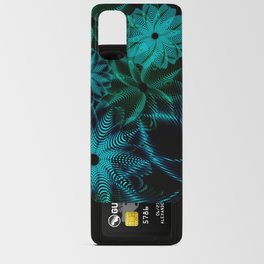 Dark Floral Abstract Flowers Design Android Card Case