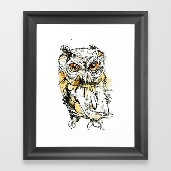 Little Screech Framed Art Print