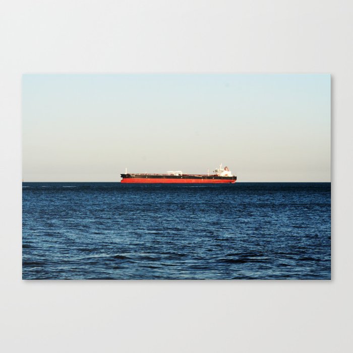 Cargo Ship Seascape Canvas Print