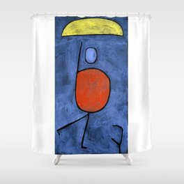 Remix With umbrella  Painting  by Paul Klee Bauhaus  Shower Curtain