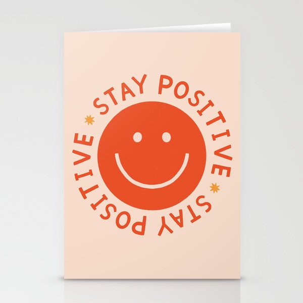 Stay Positive  Stationery Cards