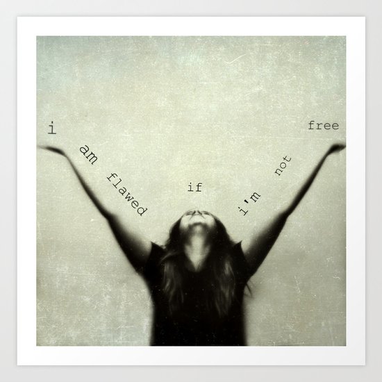 flawed Art Print