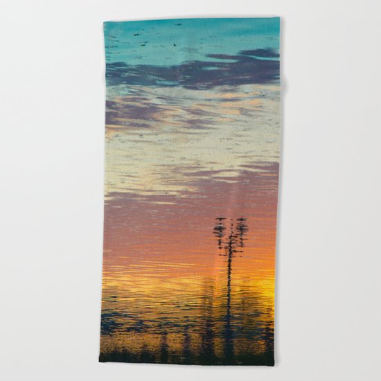 reflection Beach Towel