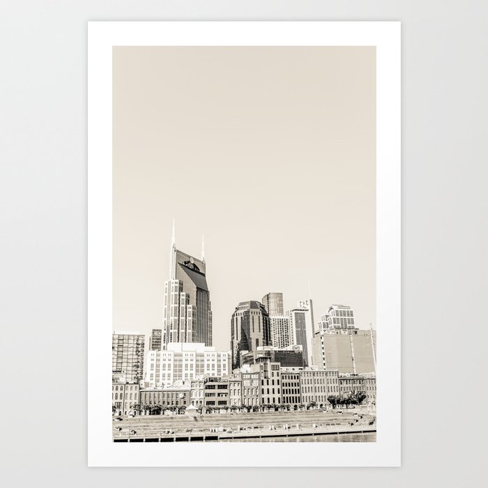 Nashville No. 3 in Sepia Art Print