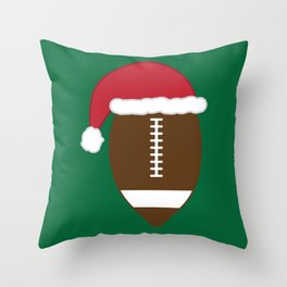 Football Santa Throw Pillow