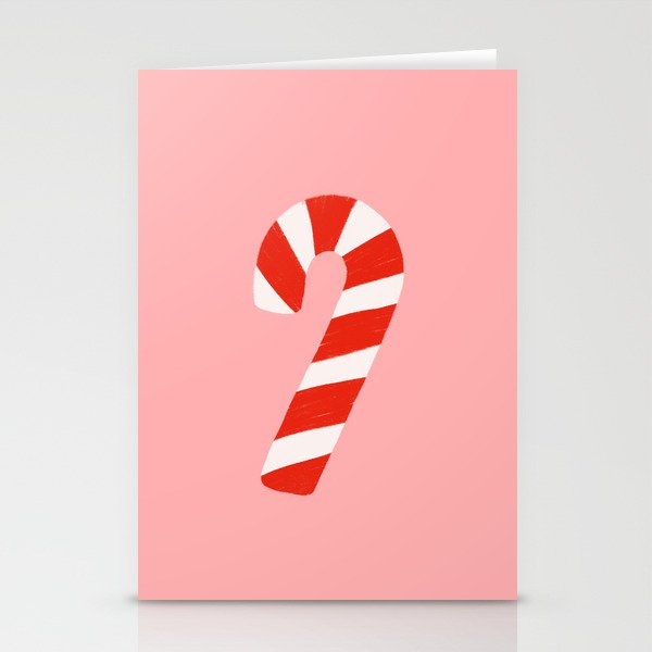 Candy Canes - Pink Stationery Cards