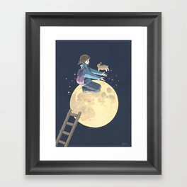 To The Moon Framed Art Print