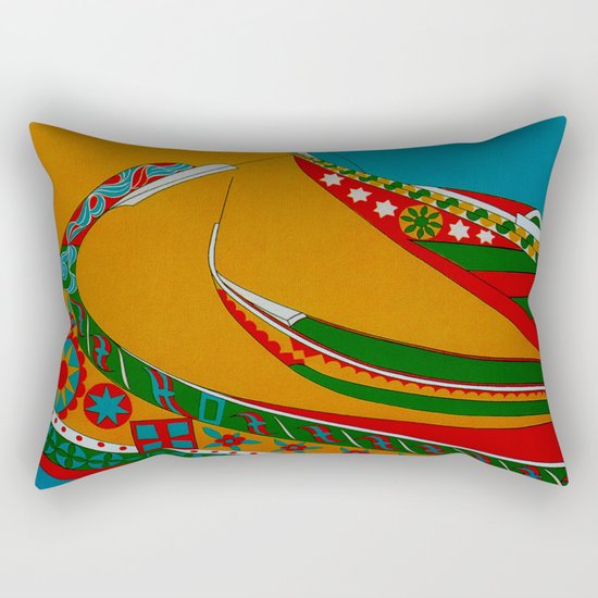 Portuguese Fishing Boats - Vintage Travel Rectangular Pillow