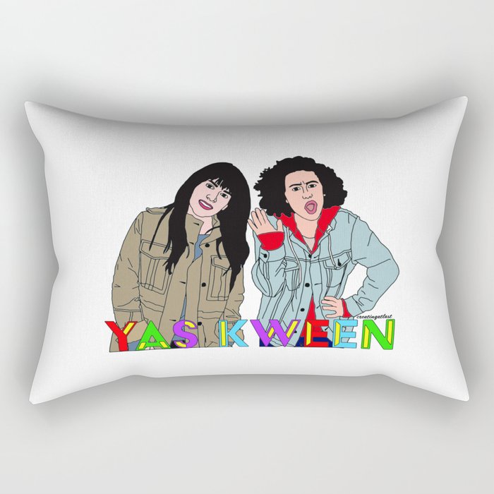 Yas Kween - Broad City - Abbi & Ilana Rectangular Pillow