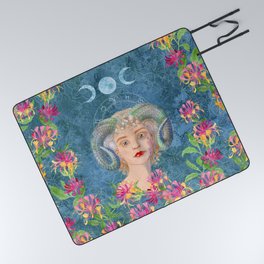 Aries - Watercolour Zodiac Picnic Blanket