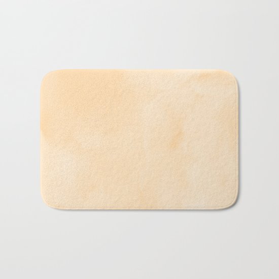 Simply Orange Sherbet Watercolor Bath Mat
