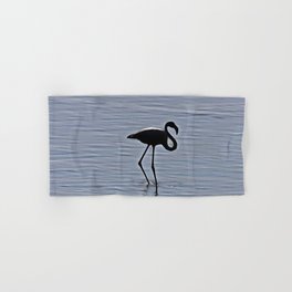 Flamingo Silhouette Acrylic Art Hand & Bath Towel