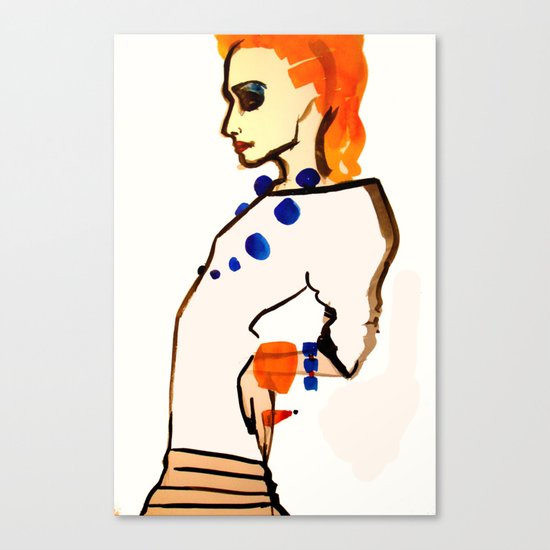 Orange & Blue Canvas Print