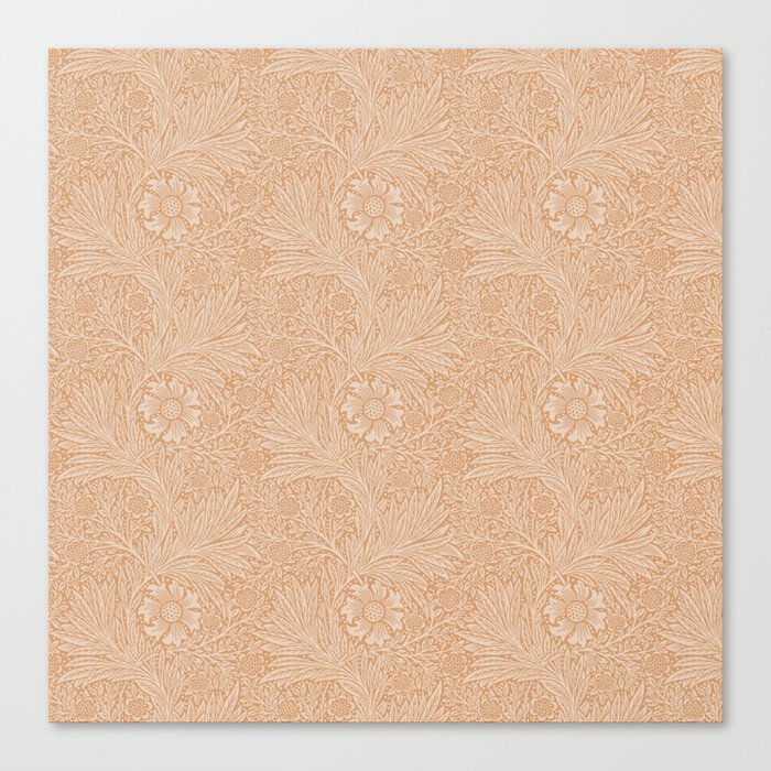 William Morris Marigold Soft Apricot Canvas Print