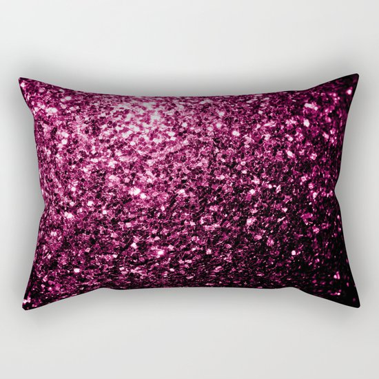 Beautiful Pink glitter sparkles Rectangular Pillow