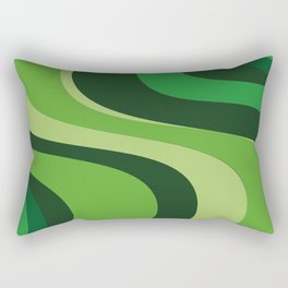 70’s Green Vibe Rectangular Pillow