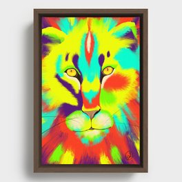 Courage in Colour Framed Canvas