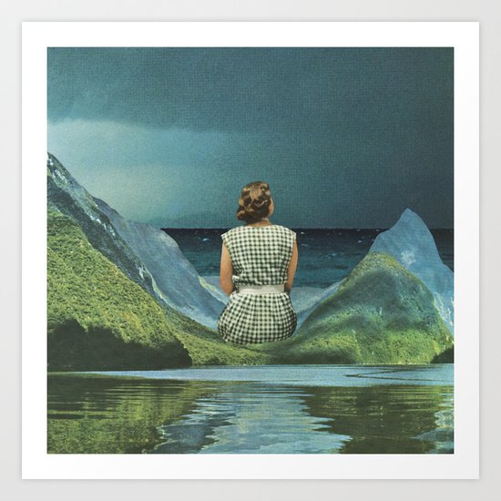 They say she's waiting on his return Art Print