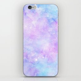 Pink Blue Galaxy Painting iPhone Skin