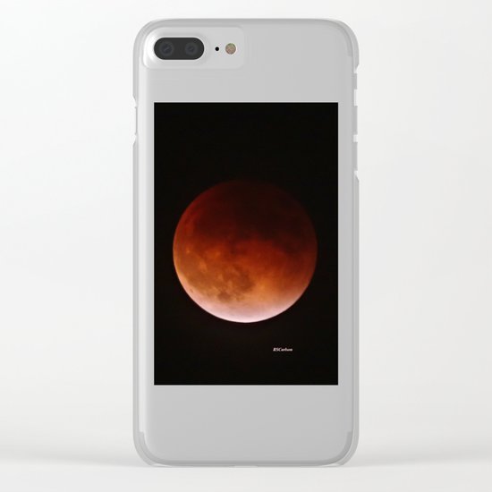 Blood Moon through Southern California Haze Clear iPhone Case