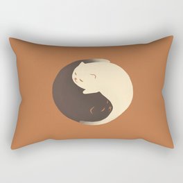 Hidden cat 9 autumn yin yang Rectangular Pillow