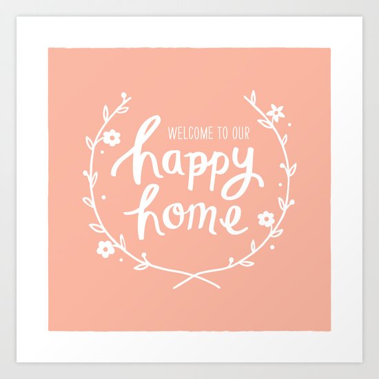 Happy Home Art Print
