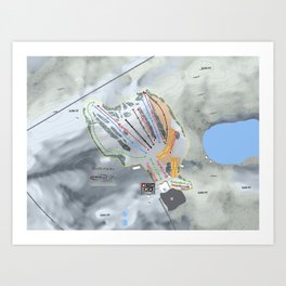 Bottineau Trail Map Art Print