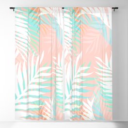 Tropical bliss - palm springs Blackout Curtain