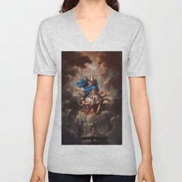 The Assumption of the Virgin La Asunción de la Virgen Juan Vicente Ribera V Neck T Shirt