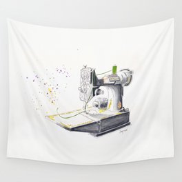 Vintage Singer Featherweight 221 Wall Tapestry