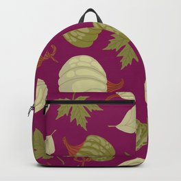 Green Pumpkin Texture. Colorful Seamless Pattern Backpack
