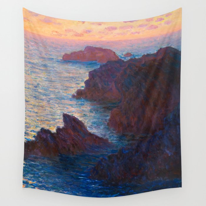 Claude Monet Impressionist Landscape Oil Painting Sunset At Sea