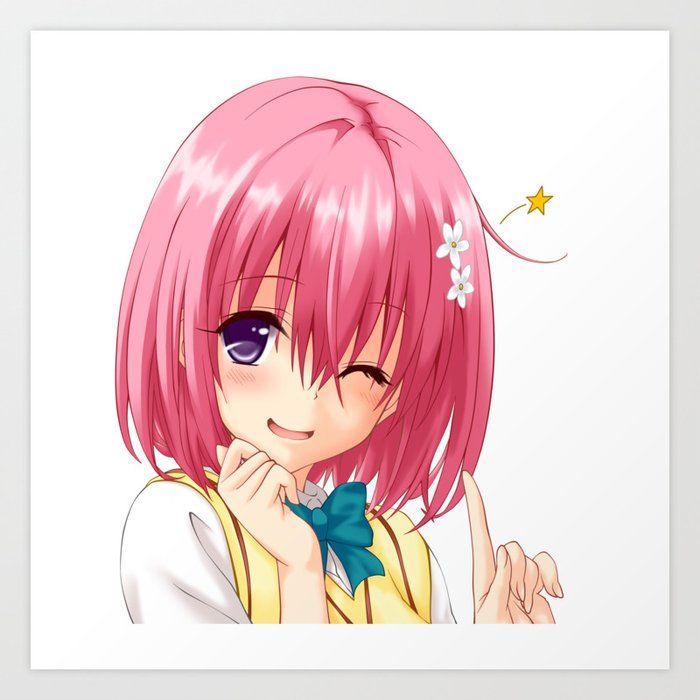 Anime Girl With Pink Hair Art Print By Crazytz Society6