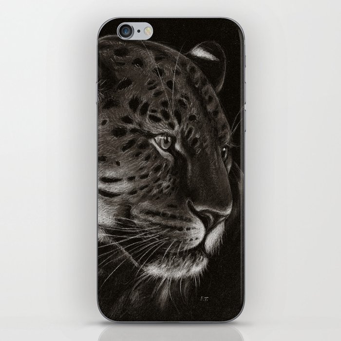 Powerful Leopard In Sepia iPhone Skin