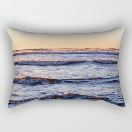 winter ocean Rectangular Pillow
