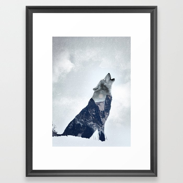Wolf. Into the Wilderness Framed Art Print