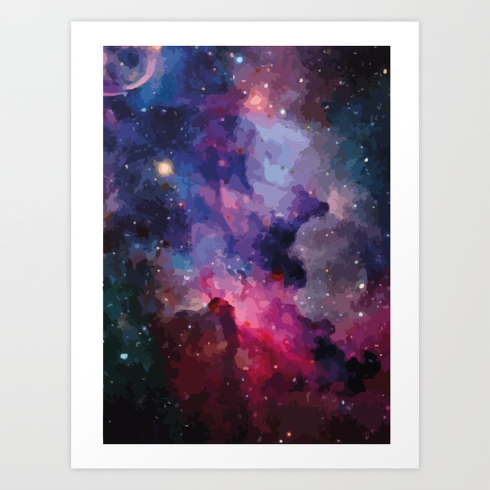 space Universe Art Print