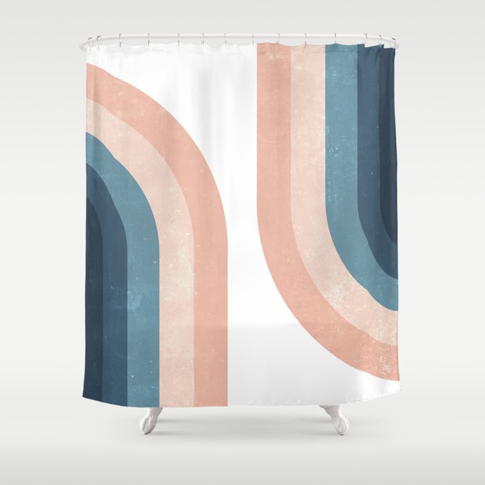 70s Rainbow Shower Curtain