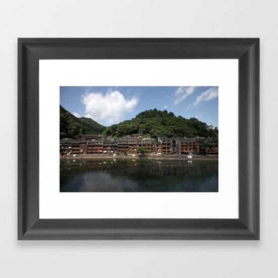 the ancient city named phoenix Framed Art Print