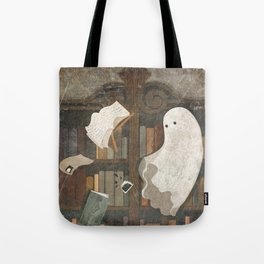 There's a Poltergeist in the Library Again... Tote Bag