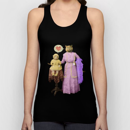 Momma Kitty Loves Her Kitten Unisex Tank Top