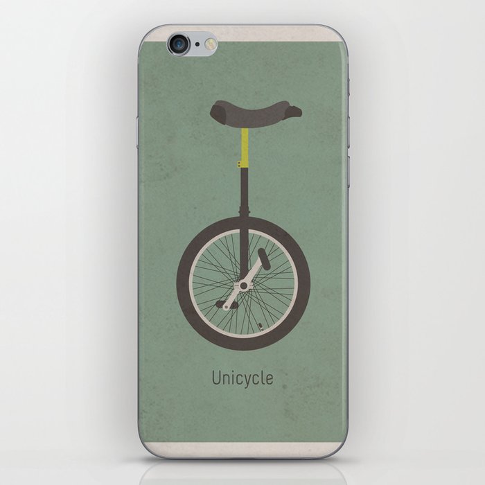 Unicycle (with text) iPhone Skin