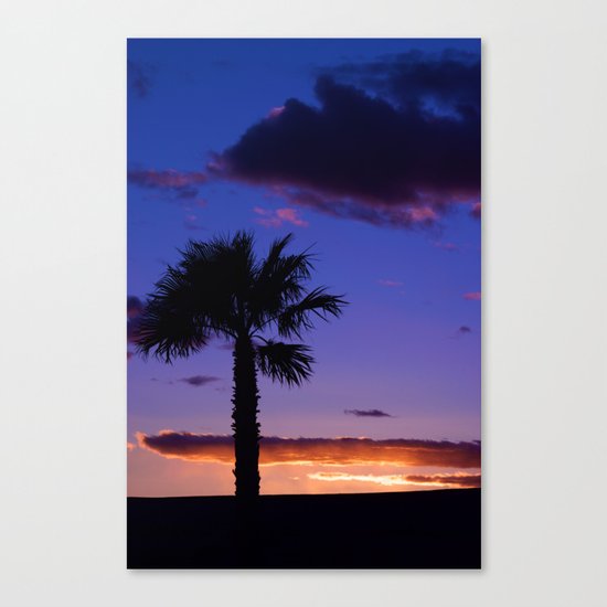 Palm Sunset - V Canvas Print