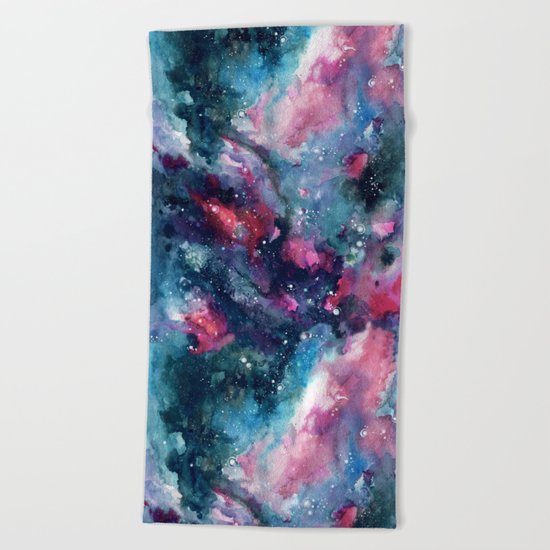Nebula Sky Beach Towel