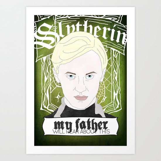 Draco Malfoy from Harry Potter Art Print